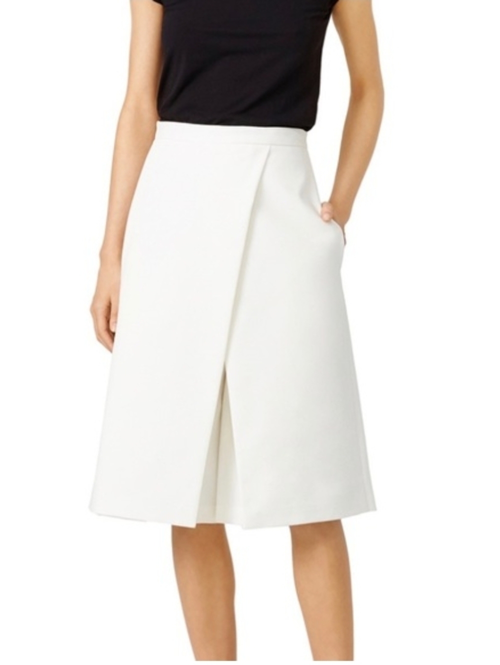 Tibi City stretch culotte wrap-style Front Slit Size 4 - Picture 3 of 16